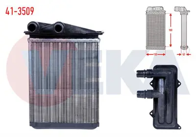 VEKA 41-3509 Kalorıfer Radyatoru Mekanık Renault Trafıc Iı (Fl) 1.9 Dcı 2001-2014 