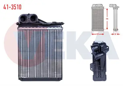 VEKA 41-3510 Kalorıfer Radyatoru Mekanık Dacıa Logan (Ls) 1.5 Dcı 2004-2012 