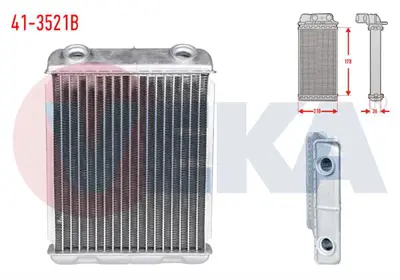 VEKA 41-3521B Kalorıfer Radyatoru Brazıng Renault Laguna Iı (Bg0/1) 1.6i 16v 2001-2007 