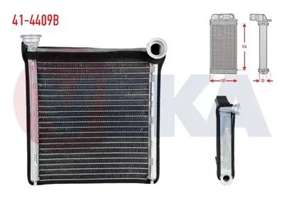 VEKA 41-4409B Kalorıfer Radyatoru Brazıng Volkswagen Golf Vı (5k1) 1.6 Tdı 2008-2013 