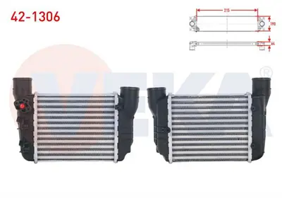 VEKA 42-1306 Turbo Radyatoru (Intercooler) Audı A4 1.8 T - 1.8 T Quattro 2000-2008 