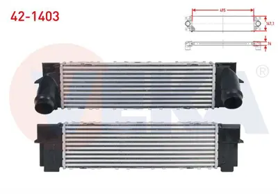 VEKA 42-1403 Turbo Radyatoru (Intercooler) Bmw X3 (F25) Xdrive 2.0 D - Xdrive 2.0i 2010-/ X4 (F26) Xdrive 2.0 D 2 