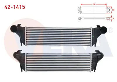 VEKA 42-1415 Turbo Radyatoru (Intercooler) Bmw X5 (E53) 3.0 D 2000-2007 