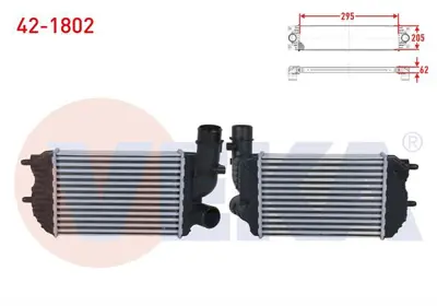 VEKA 42-1802 Turbo Radyatoru (Intercooler) Fıat Ducato (230) 2.5 Tdı 1994-2002 