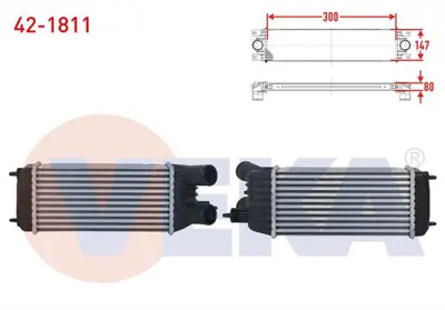 VEKA 42-1811 Turbo Radyatoru (Intercooler) Fıat Scudo (270) 1.6 Mjt 2007- 
