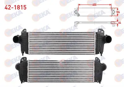 VEKA 42-1815 Turbo Radyatoru (Intercooler)  Iveco Daıly V 3.0 D 2011-2014 / Daıly Vı 3.0 D 2014- 