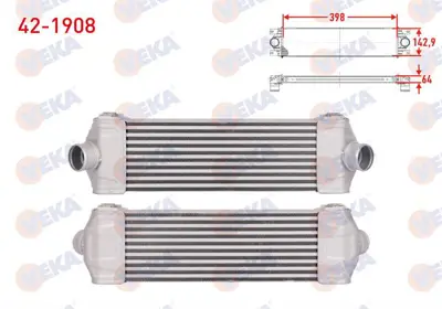 VEKA 42-1908 Turbo Radyatoru (Intercooler) Ford Transıt (V347) 2.2 Tdcı (Kısa Tıp) 2006-2014 