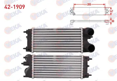 VEKA 42-1909 Turbo Radyatoru (Intercooler) Ford Transıt Courıer 1.5 Tdcı 2014- 