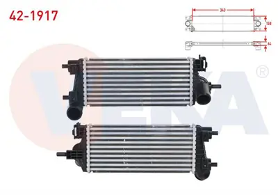 VEKA 42-1917 Turbo Radyatoru (Intercooler) Ford C-Max Iı 1.0 Ecoboost 2010-/ Focus Iıı 1.0 Ecoboost 2011-2015 