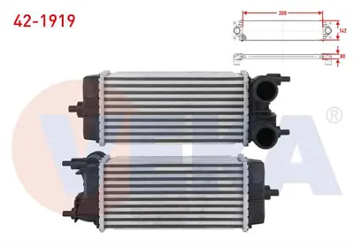 VEKA 42-1919 Turbo Radyatoru (Intercooler) Ford Ecosport 1.5 Tdcı 2018- 