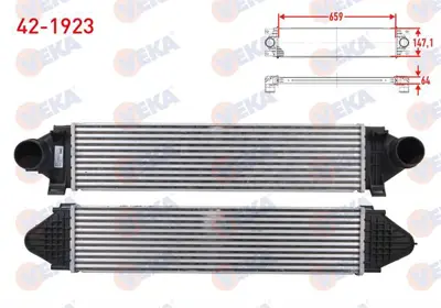 VEKA 42-1923 Turbo Radyatoru (Intercooler) Ford C-Max 1.6 Tdcı 90 Hp 2007-2010 