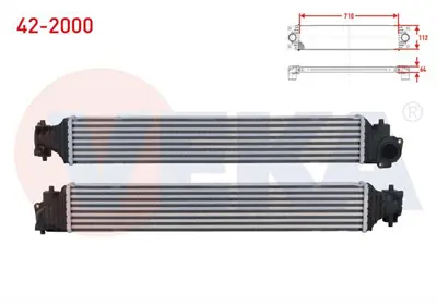 VEKA 42-2000 Turbo Radyatoru (Intercooler) Honda Cıvıc X 1.5 Rs 2016- 