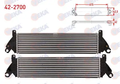 VEKA 42-2700 Turbo Radyatoru (Intercooler) Mazda 3 2.2 D 150 Hp 2013- 