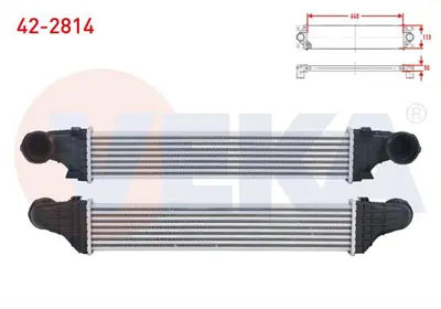 VEKA 42-2814 Turbo Radyatoru (Intercooler) Mercedes E Serısı (W211) E 200 Cdı - E 220 Cdı 2002-2008 