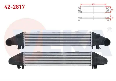 VEKA 42-2817 Turbo Radyatoru (Intercooler) Mercedes C Serısı (W204) C 180 - C 200 - C 200 Cdı 2007-2014 