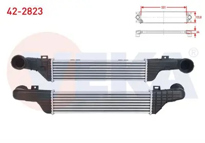 VEKA 42-2823 Turbo Radyatoru (Intercooler) Mercedes E Serısı (W210) E 320 Cdı 1995-2002 