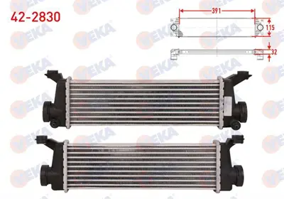 VEKA 42-2830 Turbo Radyatoru (Intercooler) Mercedes A-Serısı (W168) A 160 Cdı 75 Hp 2001-2004 