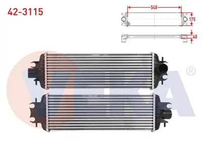 VEKA 42-3115 Turbo Radyatoru (Intercooler) Renault Trafıc Iı Panelvan/Van 2.5 Dcı 135 135 Hp 2003- 