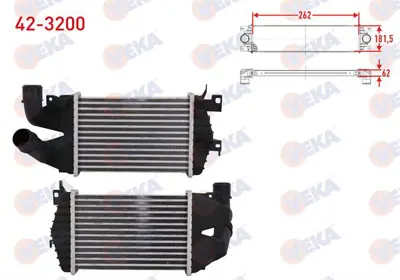 VEKA 42-3200 Turbo Radyatoru (Intercooler) Opel Astra H 1.3 Cdtı 2004-2010 