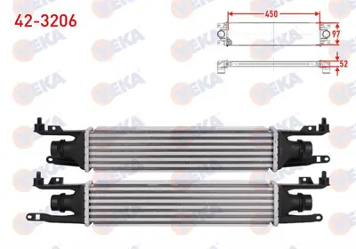 VEKA 42-3206 Turbo Radyatoru (Intercooler) Opel Corsa D 1.3 Cdtı 90 Hp 2006-2014 
