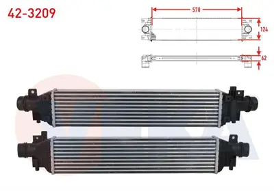 VEKA 42-3209 Turbo Radyatoru (Intercooler) Opel Mokka 1.4 2012- 