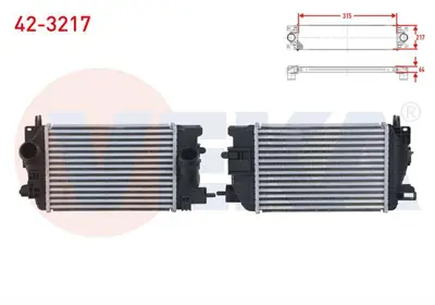 VEKA 42-3217 Turbo Radyatoru (Intercooler) Opel Merıva B 1.3 Cdtı M-T 2010- 