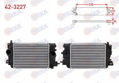 VEKA 42-3227 Turbo Radyatoru (Intercooler) Opel Merıva B Mpv 1.4 120 Hp 2010-2017 