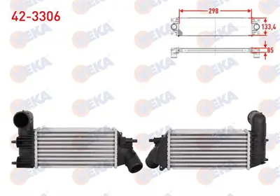 VEKA 42-3306 Turbo Radyatoru (Intercooler) Peugeot 406 (8b) 2.0 Hdı 1995-2004 