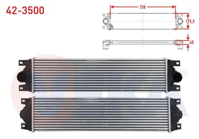 VEKA 42-3500 Turbo Radyatoru (Intercooler) Renault Master Iı (Fd) 1.9 Dcı 1998-2010 
