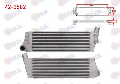 VEKA 42-3502 Turbo Radyatoru (Intercooler) Renault Megane Iı (Bm0/1.Cm0/1) 1.5 Dcı 2002-2008 