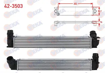 VEKA 42-3503 Turbo Radyatoru (Intercooler) Renault Megane Iıı (Kz0/1) 1.5 Dcı 2008-2015 
