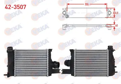 VEKA 42-3507 Turbo Radyatoru (Intercooler) Renault Symbol Iıı (Jz0/1) 1.5 Dcı 2012- 