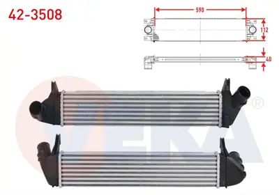 VEKA 42-3508 Turbo Radyatoru (Intercooler) Dacıa Logan (Ls) 1.5 Dcı 2004-2012 