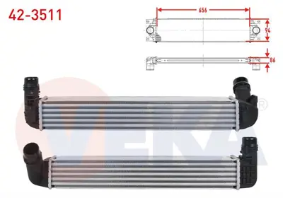 VEKA 42-3511 Turbo Radyatoru (Intercooler) Renault Fluence (L30) 1.5 Dcı 2009- 