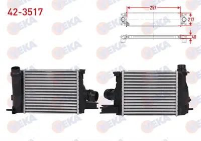 VEKA 42-3517 Turbo Radyatoru (Intercooler) Renault Clıo Iv 0.9 Tce 2012- 