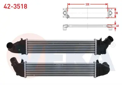 VEKA 42-3518 Turbo Radyatoru (Intercooler) Dacıa Logan (Ls) 1.5 Dcı 2006-2008 