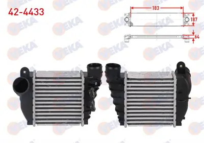 VEKA 42-4433 Turbo Radyatoru (Intercooler) Audı A3 1.8 T 150 Hp 1996-2003 