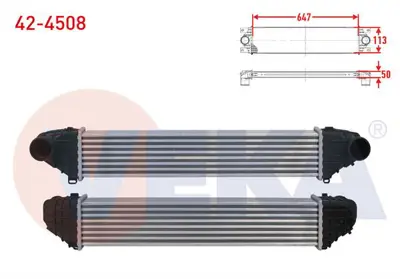 VEKA 42-4508 Turbo Radyatoru (Intercooler) Volvo C30 T5 220 Hp 2006-2012 