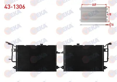 VEKA 43-1306 Klima Radyatoru Audı A6 (4a. C4) 2.5 Tdı 2001-2004 