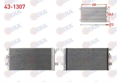VEKA 43-1307 Klima Radyatoru (5 Mm Fin) Audı Q5 (Fyb) 2.0 Tdı - 3.0 Tdı 2018- 