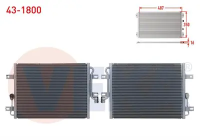 VEKA 43-1800 Klima Radyatoru Fıat Albea 1.2i 2003-2007 