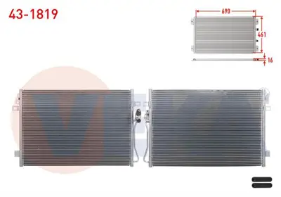 VEKA 43-1819 Klima Radyatoru Fıat Freemont (Jf) 2.0 Mjt A-T 2011- 