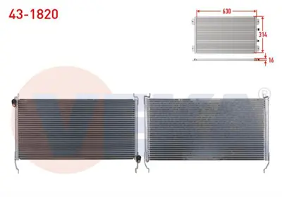 VEKA 43-1820 Klima Radyatoru Fıat Marea (185) 1.6i 16v A-T/M-T 1996-2007 