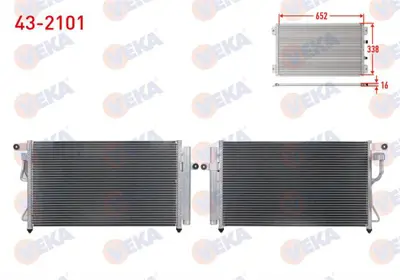 VEKA 43-2101 Klima Radyatoru Hyundaı Accent Era 1.4i 16v 2006-2012 