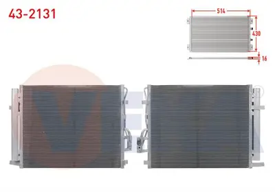 VEKA 43-2131 Klima Radyatoru Hyundaı Santa Fe (Cm) 2.0 Crdı 2006-2012 