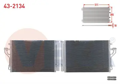 VEKA 43-2134 Klima Radyatoru Hyundaı Ix35 (Lm) 2.0 Crdı (Cek Cum. Uretımı) 2010- 