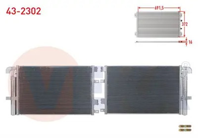 VEKA 43-2302 Klima Radyatoru Jaguar Xf 2.0 - 2.2 D - 2.7 D - 3.0 D 2008- / S Type 2.7 D 1999-2009 