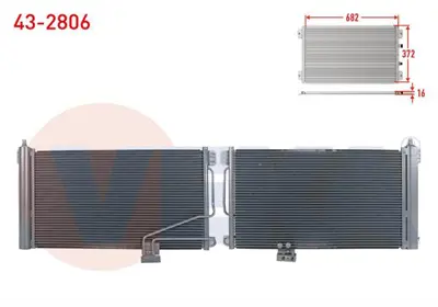 VEKA 43-2806 Klima Radyatoru Mercedes C Serısı (W203) C 180 2000-2006 