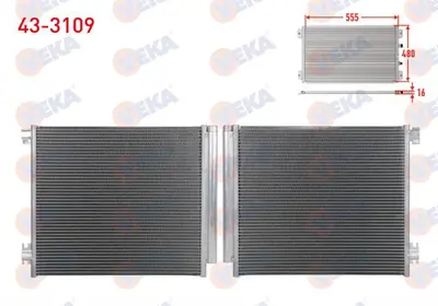 VEKA 43-3109 Klima Radyatoru Nıssan Qashqaı (J11) 1.5 Dcı 2014- 46776199