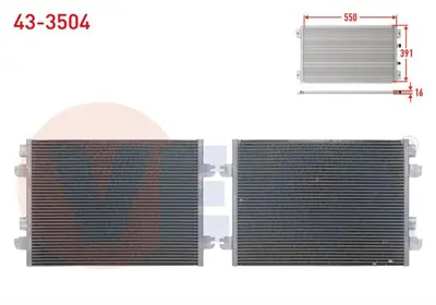 VEKA 43-3504 Klima Radyatoru Dacıa Logan (Ls) 1.5 Dcı 65 Hp M-T 2004-2012 